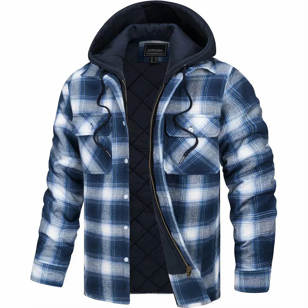 Sweat à capuche homme | Capuche & motif à carreaux