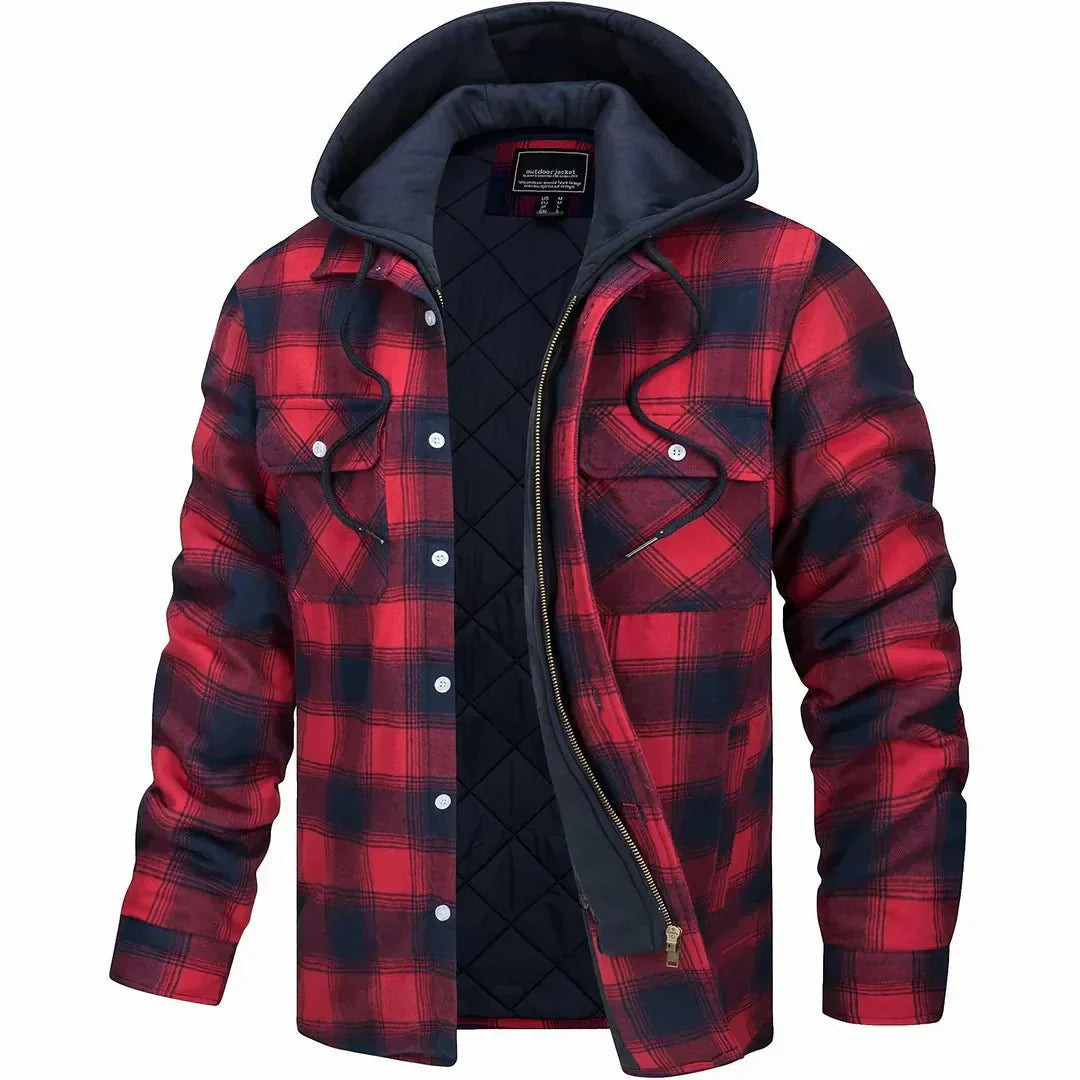 Sweat à capuche homme | Capuche & motif à carreaux