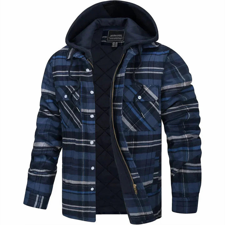 Sweat à capuche homme | Capuche & motif à carreaux