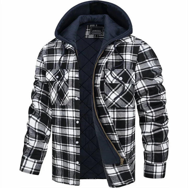 Sweat à capuche homme | Capuche & motif à carreaux