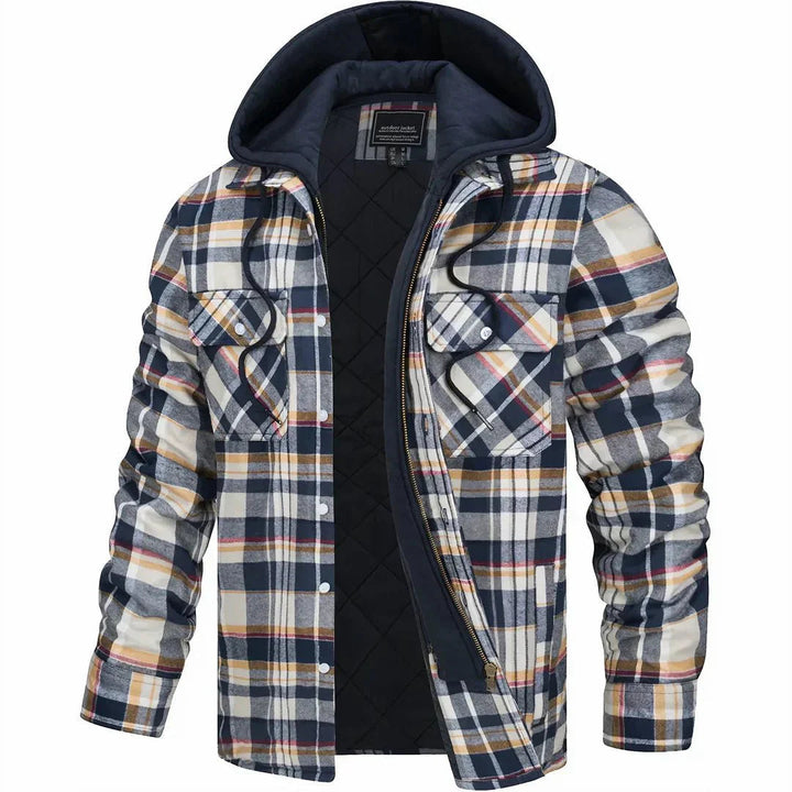 Sweat à capuche homme | Capuche & motif à carreaux