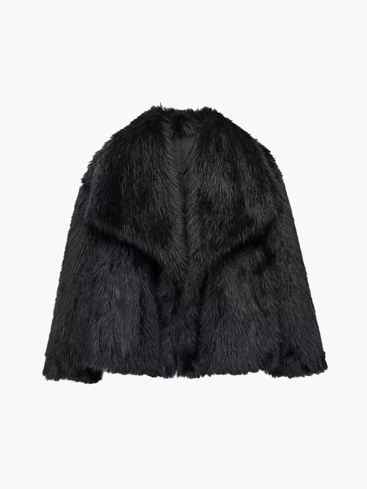 Veste en fausse fourrure femme | Col oversized & coupe courte