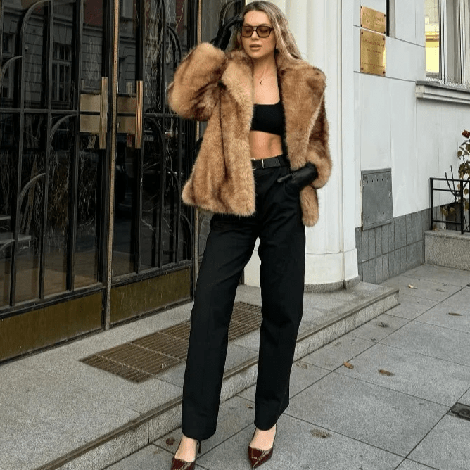 Veste en fausse fourrure pour femmes | Douce & Chaleureuse