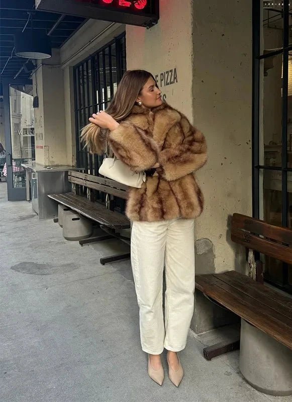 Veste en fausse fourrure pour femmes | Douce & Chaleureuse