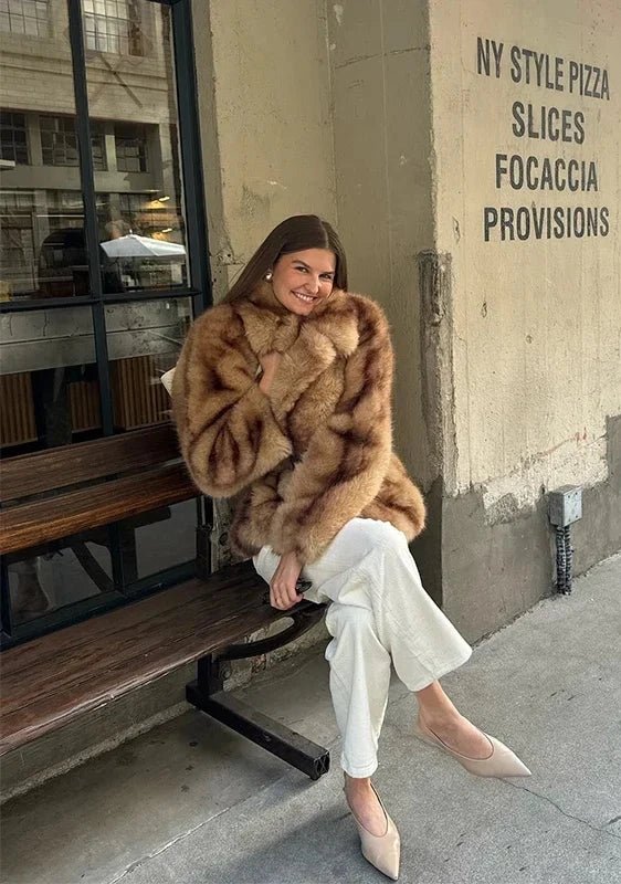 Veste en fausse fourrure pour femmes | Douce & Chaleureuse