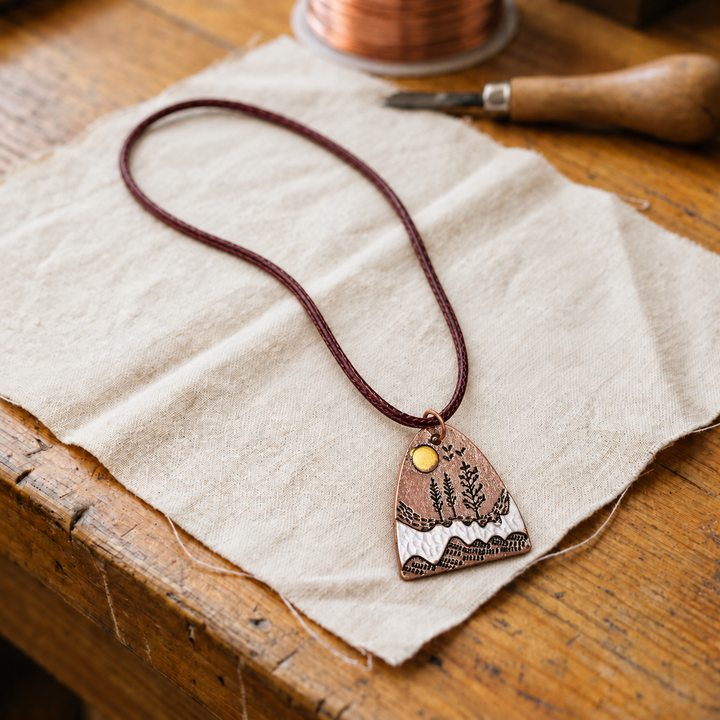 Collier en cuivre Henriette
