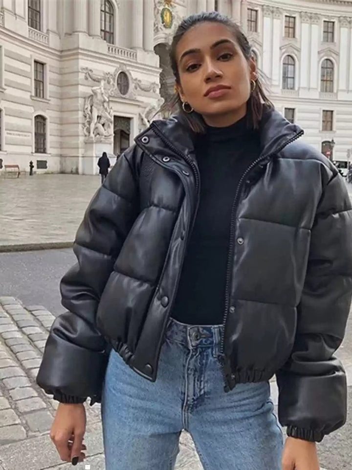 Veste courte femme | Poignets élastiques & Coupe décontractée