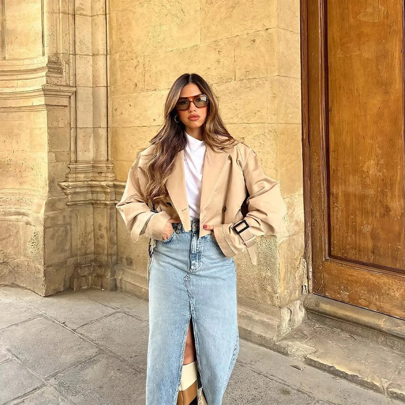 Trench-coat court femme | Coupé et polyvalent