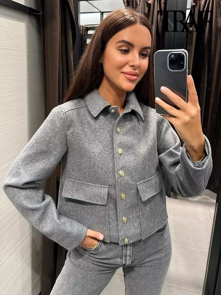 Veste à manches longues femme | Courte & Élégante