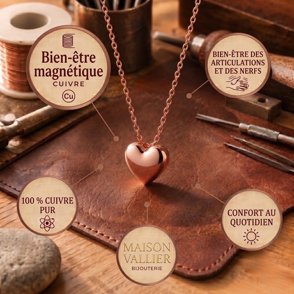 Collier en cuivre Noyau