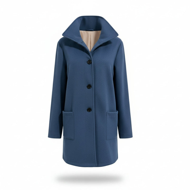 Manteau Femme | Col Montant Élégant & Poches Pratiques