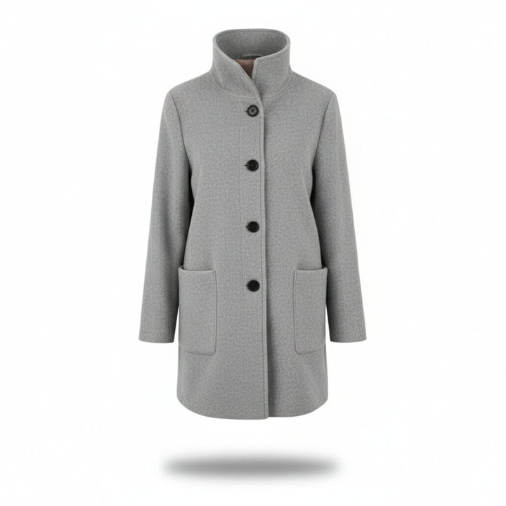Manteau Femme | Col Montant Élégant & Poches Pratiques