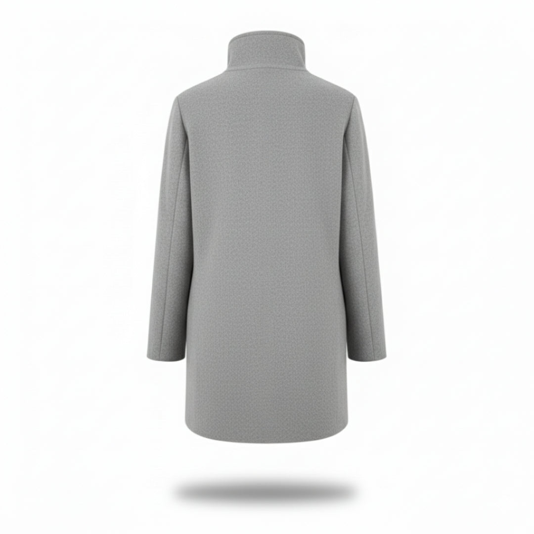 Manteau Femme | Col Montant Élégant & Poches Pratiques