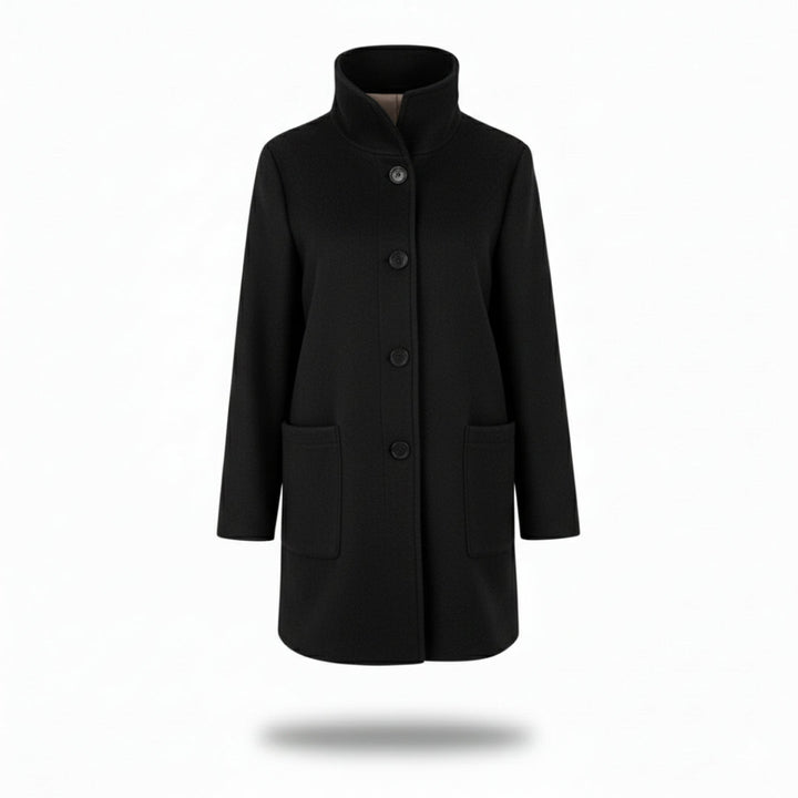 Manteau Femme | Col Montant Élégant & Poches Pratiques