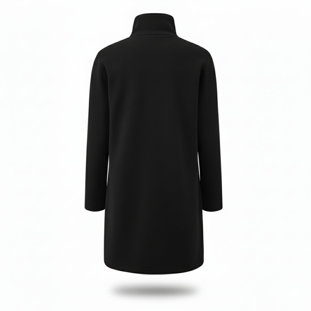 Manteau Femme | Col Montant Élégant & Poches Pratiques