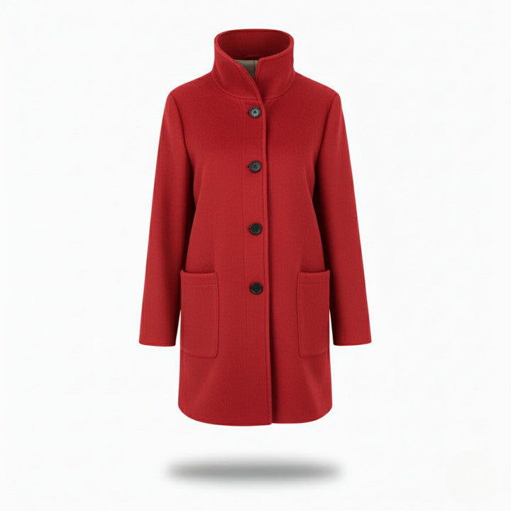 Manteau Femme | Col Montant Élégant & Poches Pratiques