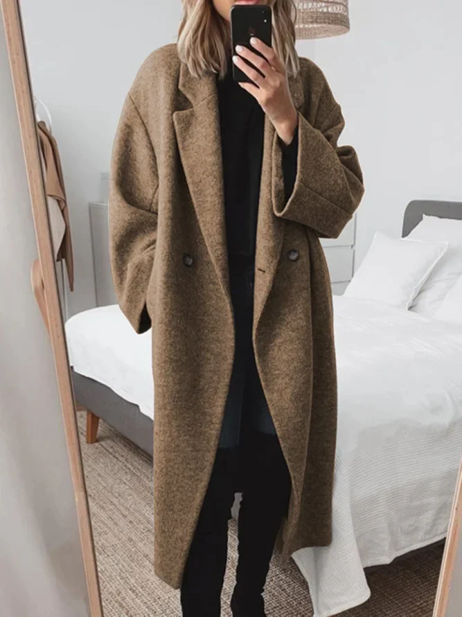 Manteau Femme | Double Boutonnage & Coupe Décontractée