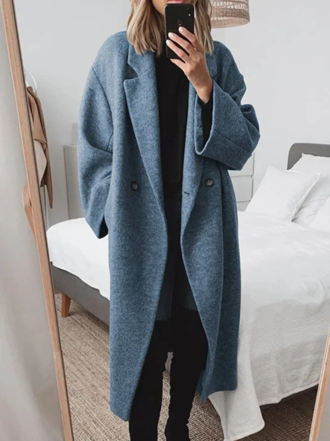 Manteau Femme | Double Boutonnage & Coupe Décontractée