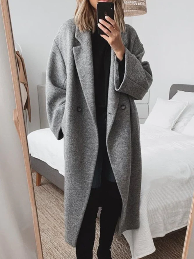Manteau Femme | Double Boutonnage & Coupe Décontractée