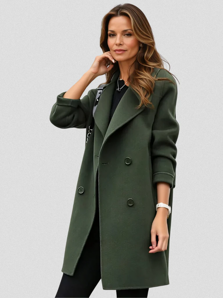 Manteau Femme | Double boutonnage avec revers