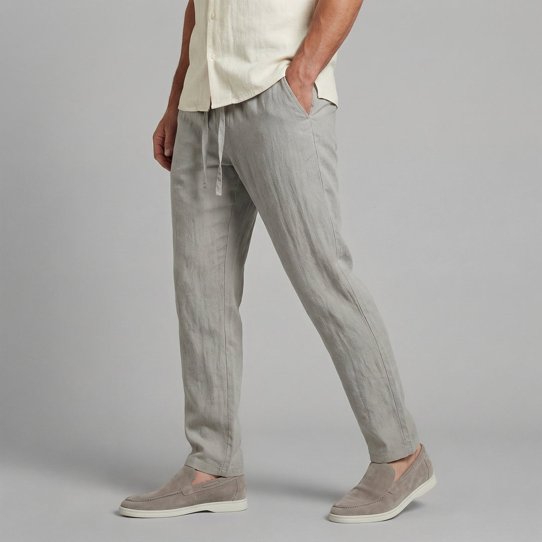 Raphaël | Pantalon en lin à jambes larges pour homme
