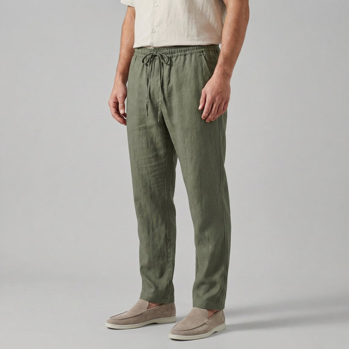 Raphaël | Pantalon en lin à jambes larges pour homme