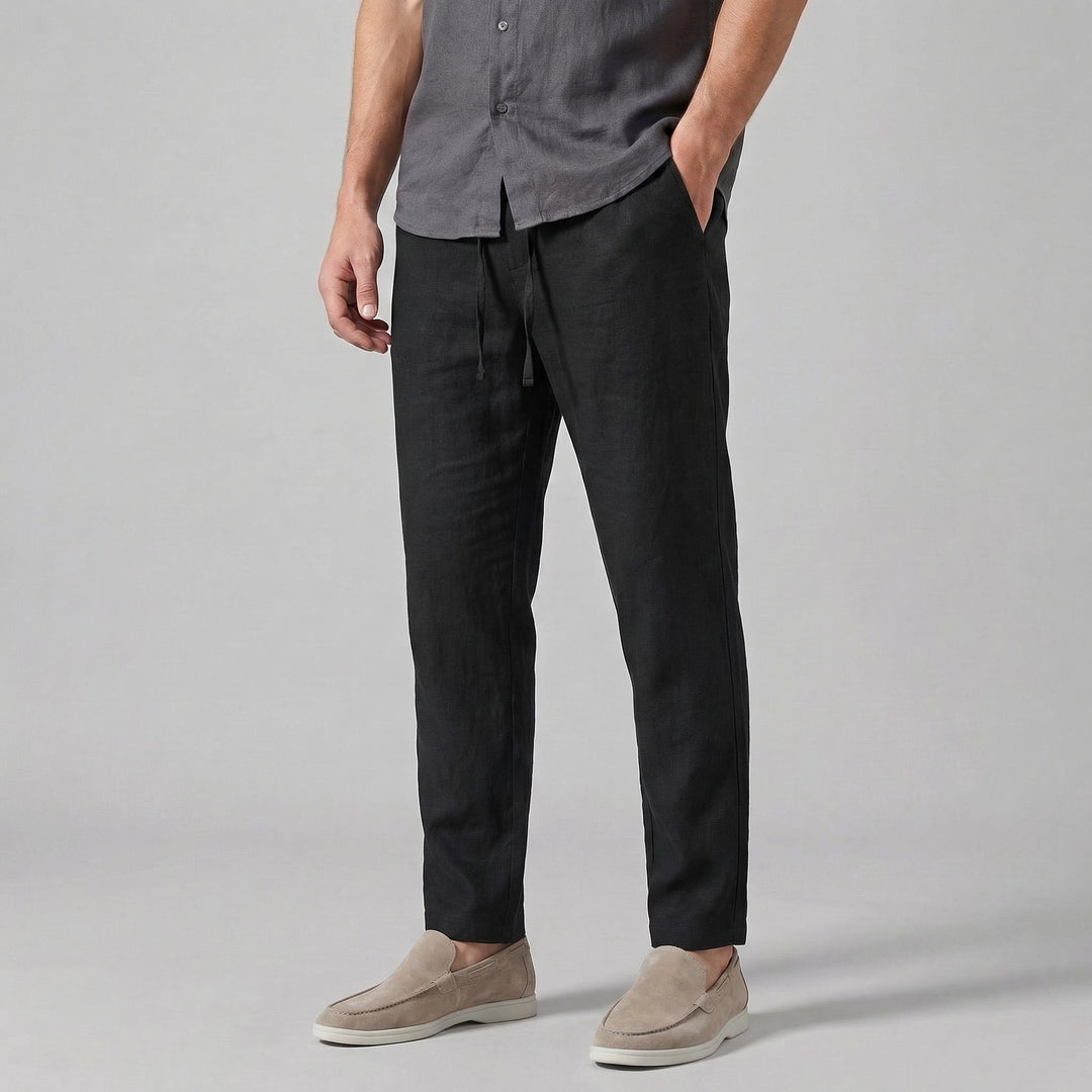 Raphaël | Pantalon en lin à jambes larges pour homme