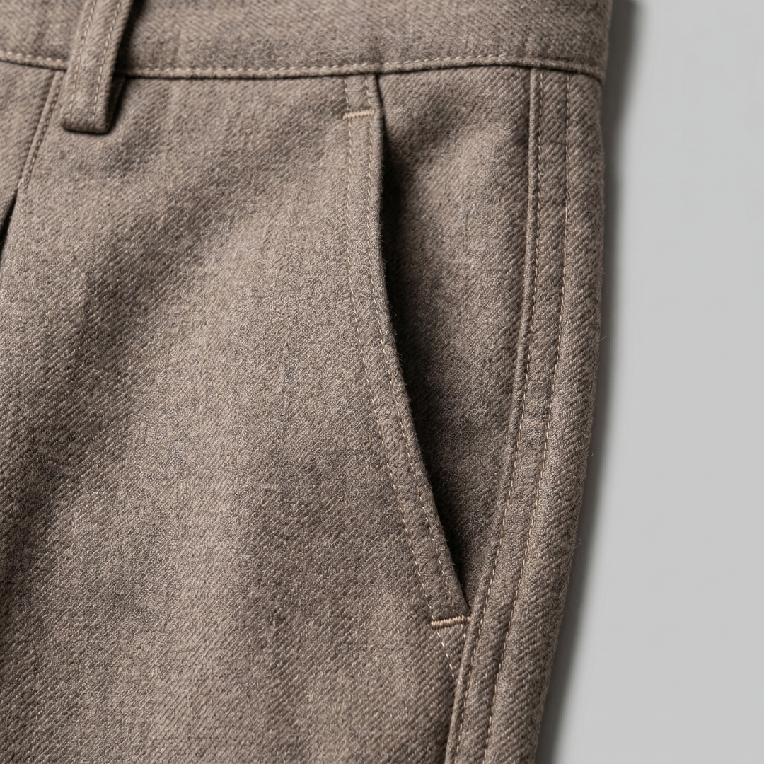 Maxime | Pantalon tailleur homme à plis larges et coupe ample