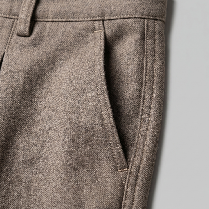 Maxime | Pantalon tailleur homme à plis larges et coupe ample