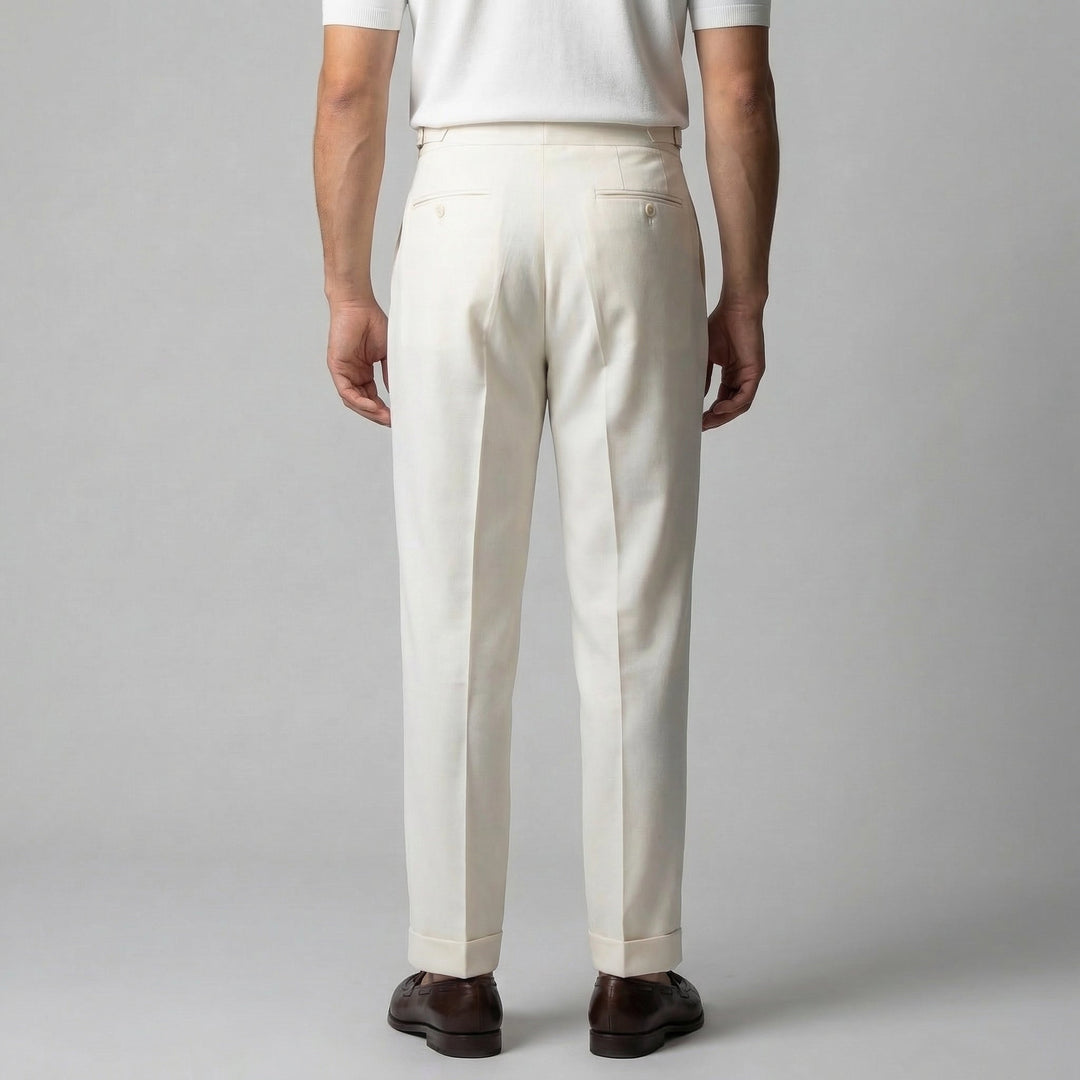 Hugo | Pantalon ajusté à plis pour homme