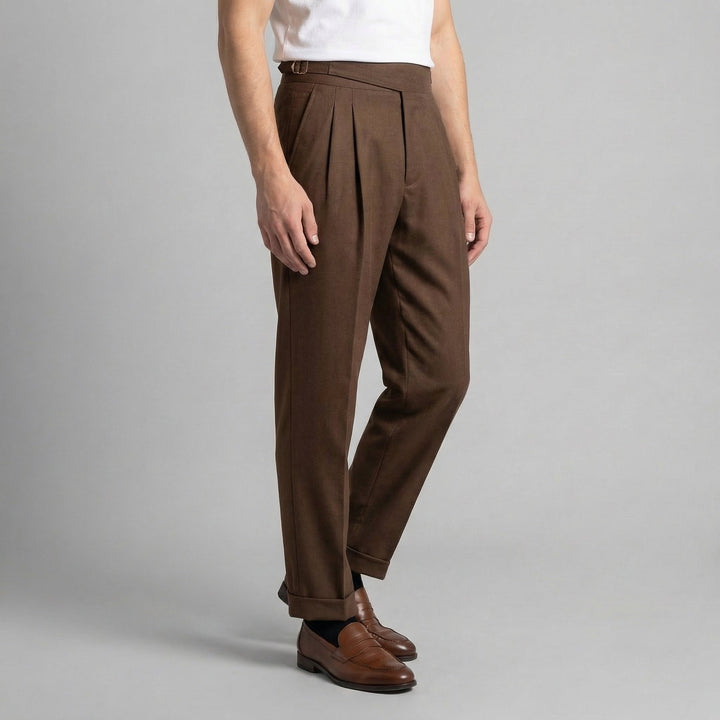 Hugo | Pantalon ajusté à plis pour homme