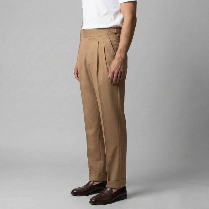 Hugo | Pantalon ajusté à plis pour homme
