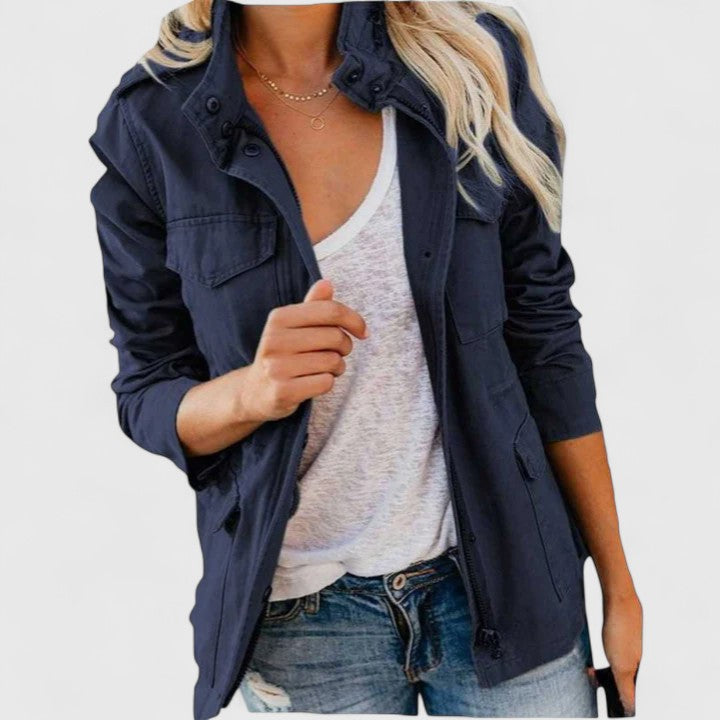 Parka Femme | Poches à Rabat & Cordon à la Taille