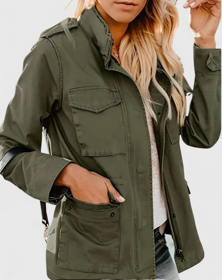 Parka Femme | Poches à Rabat & Cordon à la Taille