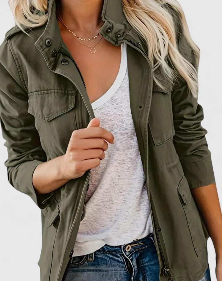 Parka Femme | Poches à Rabat & Cordon à la Taille