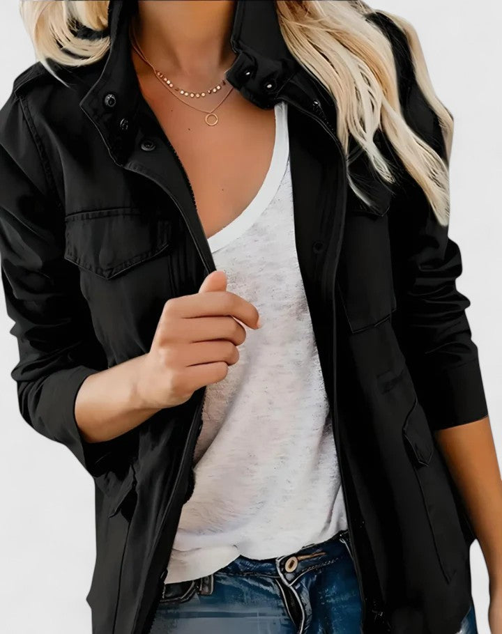 Parka Femme | Poches à Rabat & Cordon à la Taille