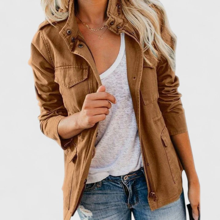Parka Femme | Poches à Rabat & Cordon à la Taille