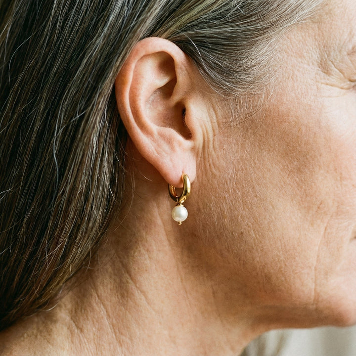 Petites boucles d'oreilles en perles | Or