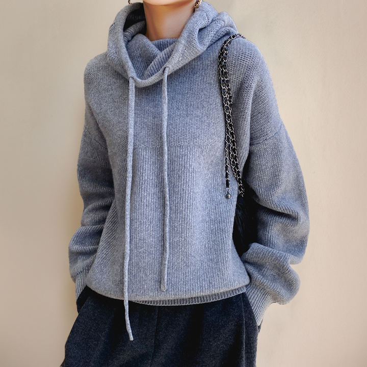 Pull femme | Col montant et encolure réglable