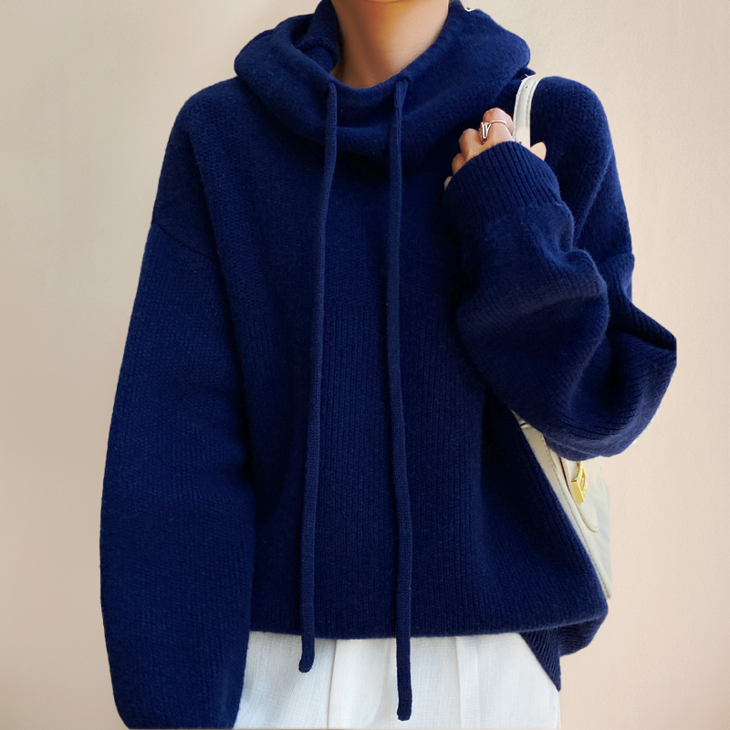 Pull femme | Col montant et encolure réglable