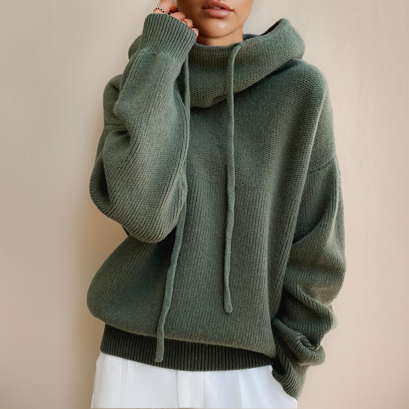 Pull femme | Col montant et encolure réglable