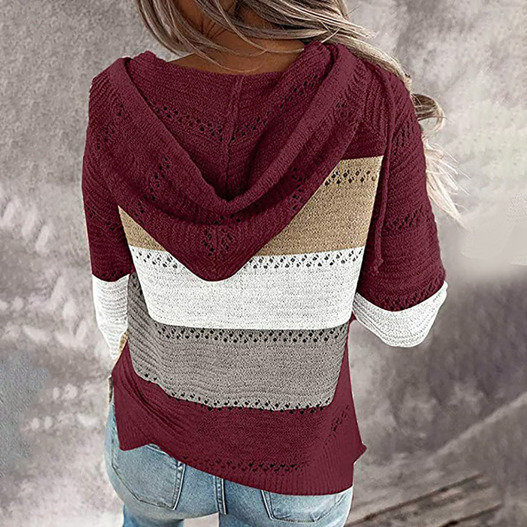 Pull femme à col en V | Chaud et polyvalent