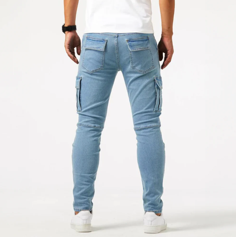 Julien | Jean cargo skinny homme coupe moderne