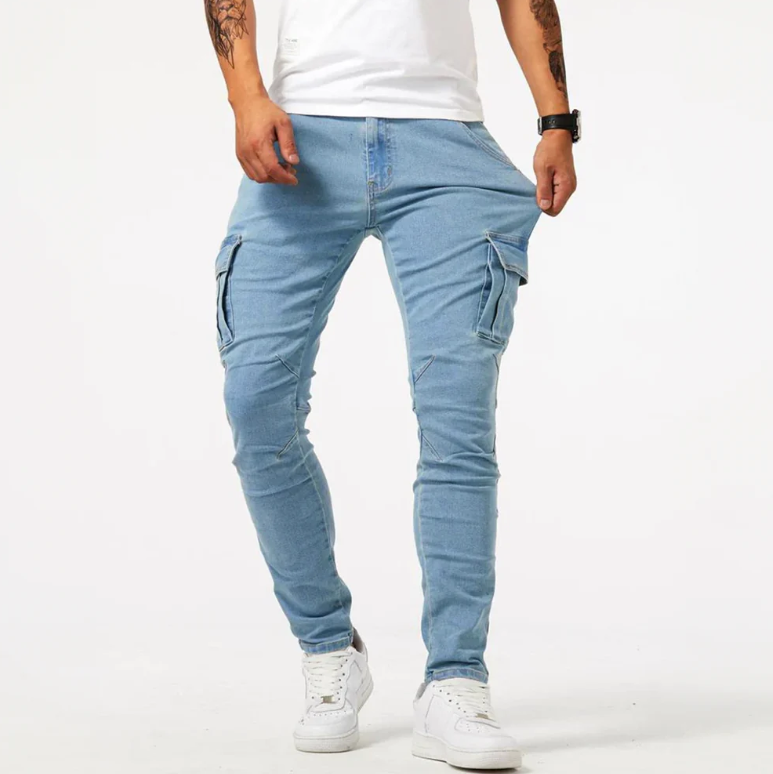 Julien | Jean cargo skinny homme coupe moderne