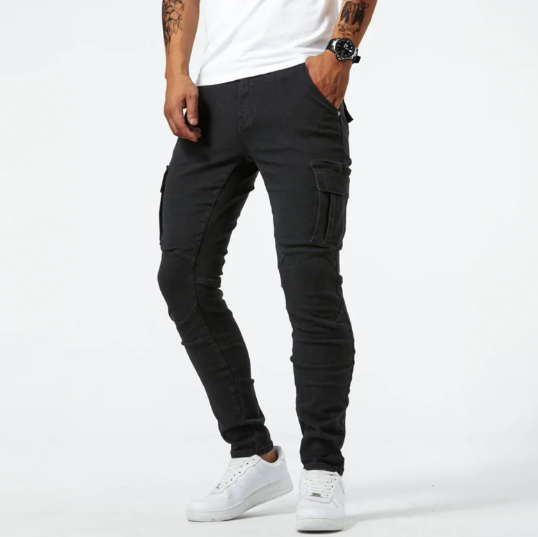 Julien | Jean cargo skinny homme coupe moderne