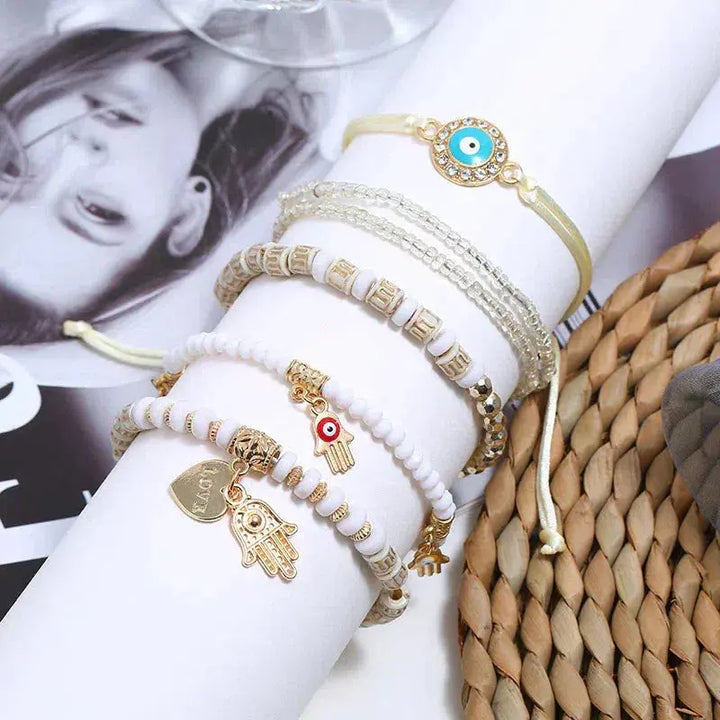 Ensemble de bracelets hamsa | Or