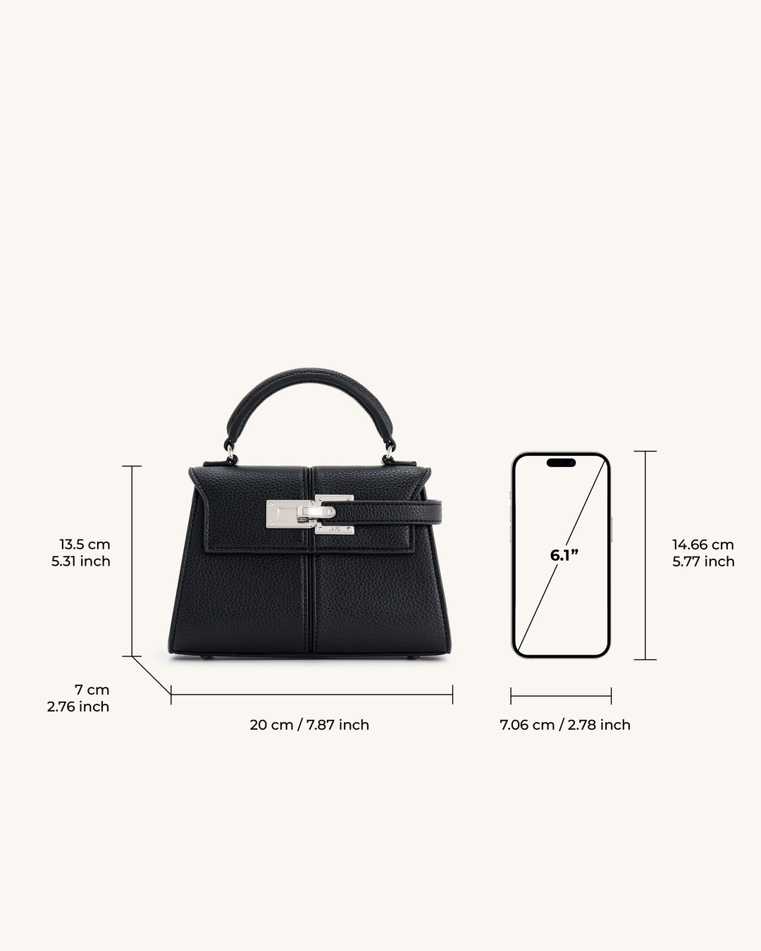 Sac à Main Elise - Noir
