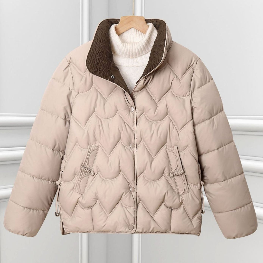 Veste matelassée femme | Matelassage en arc & col montant