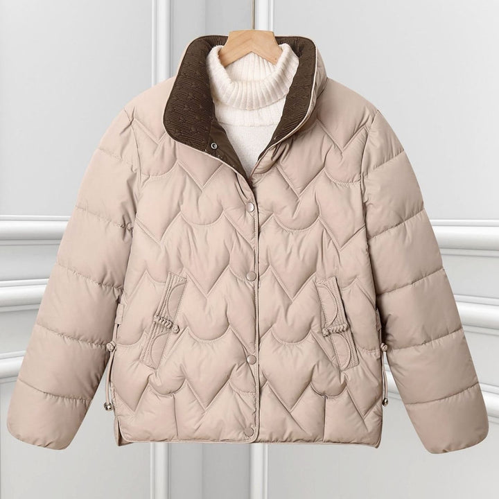 Veste matelassée femme | Matelassage en arc & col montant