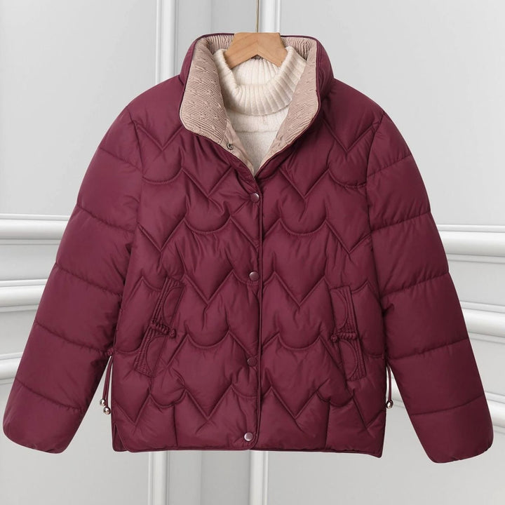 Veste matelassée femme | Matelassage en arc & col montant